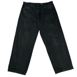 Levi’s 550 1997 Vintage Orange Tab Black Jeans Relaxed Fit Size 38x27 Hemmed